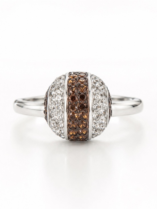 henri bendel Jewelry - Henri Bendel Stamped Centennial Stripe Crystal Ring Size 6